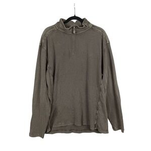 Age‎ of Wisdom Mens 2X Olive Green Quarter Zip Pullover Long Sleeve Shirt